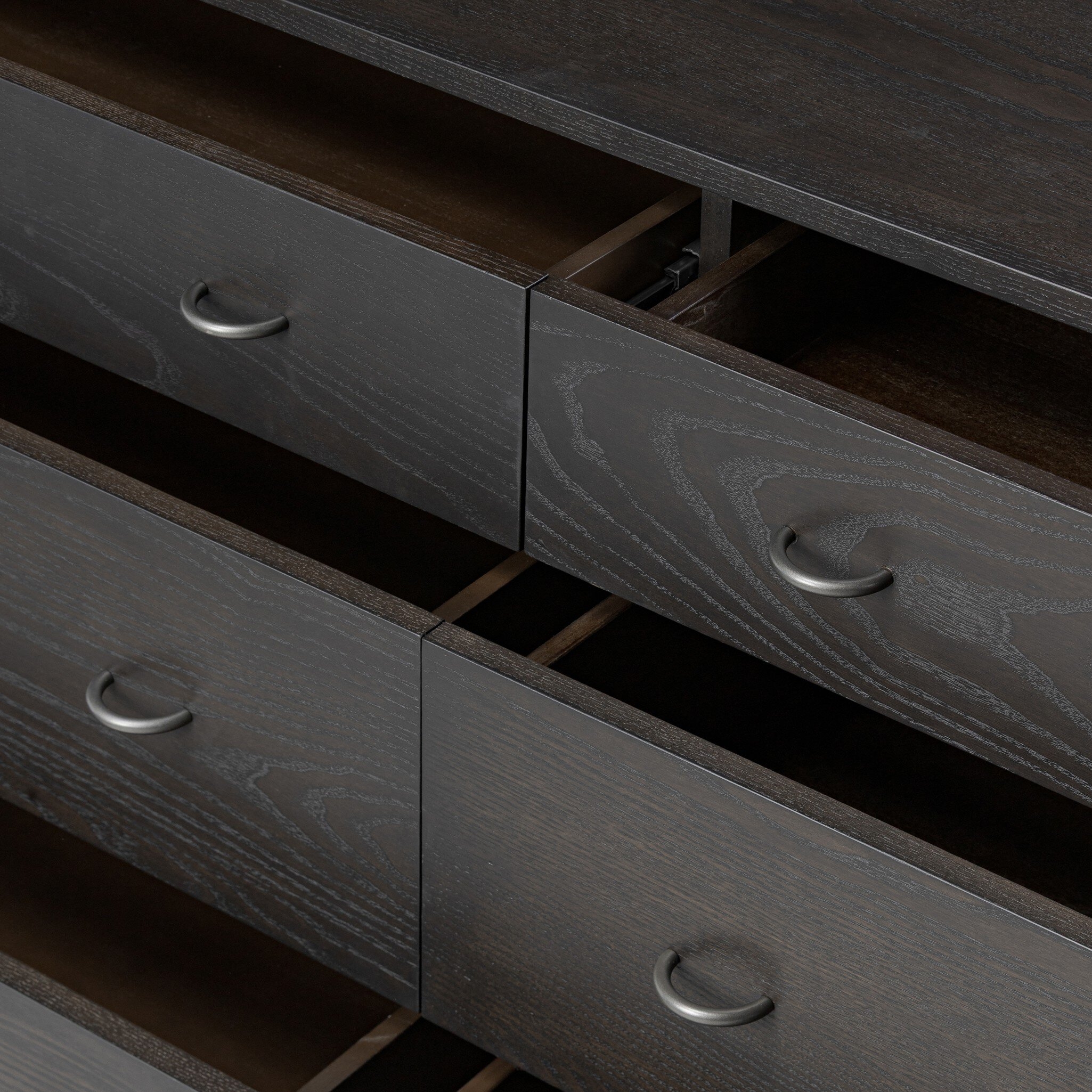 Zuma 6 Drawer Dresser - Smoked Black Ash Veneer - Image 11