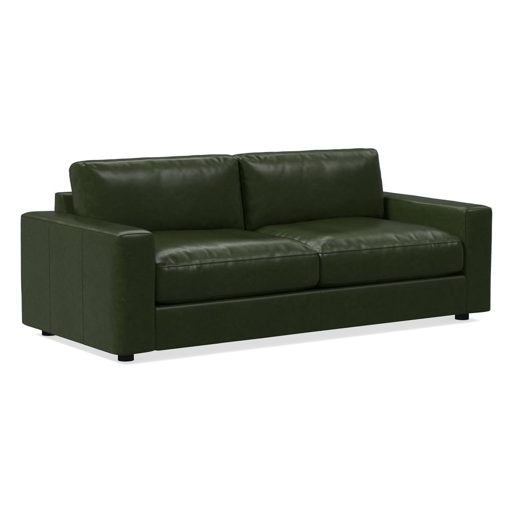 Urban 85" Sofa, Poly Fill, Halo Leather, Banker - Image 0