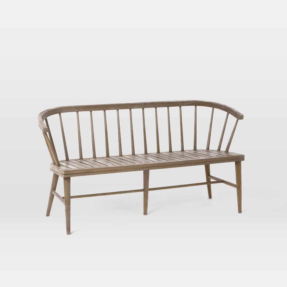 Dexter Outdoor 60 in Bench, Driftwood - Image 0