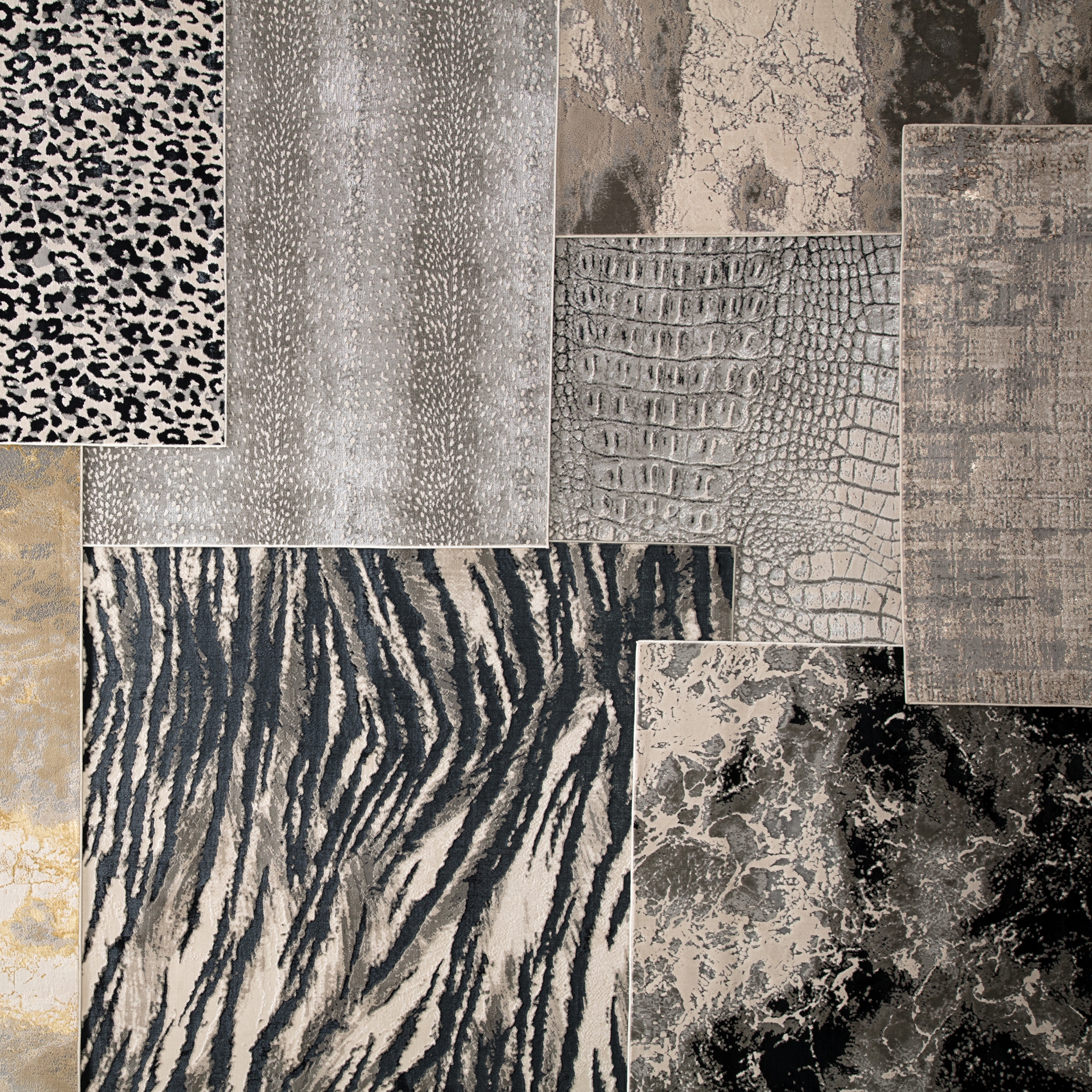 Saber Animal Black/ Gray Area Rug (9'6"X13') - Image 6