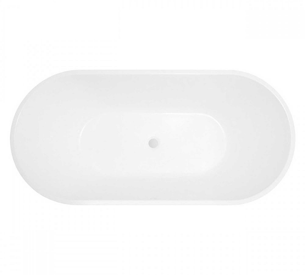 White Ceibas Freestanding Bathtub, 59" - Image 0