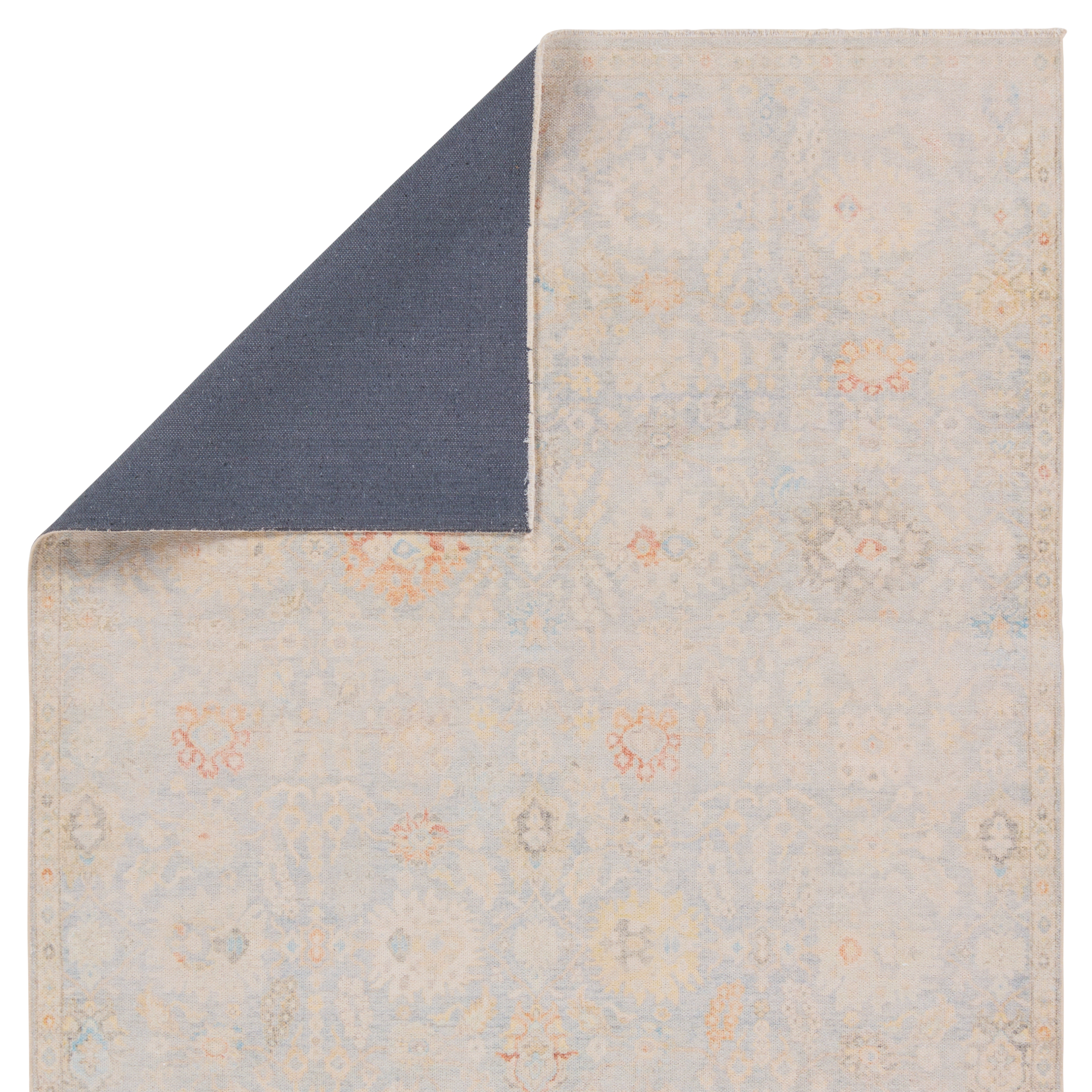 Doire Floral Light Blue/Cream Area Rug (4'X6') - Image 2
