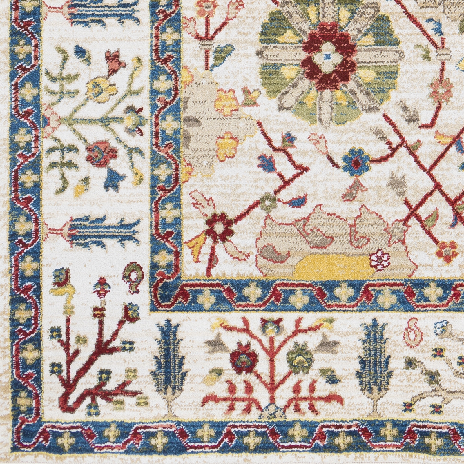 Crafty Red Indoor 2'7" x 4'11" Machine Woven Rug - Image 5