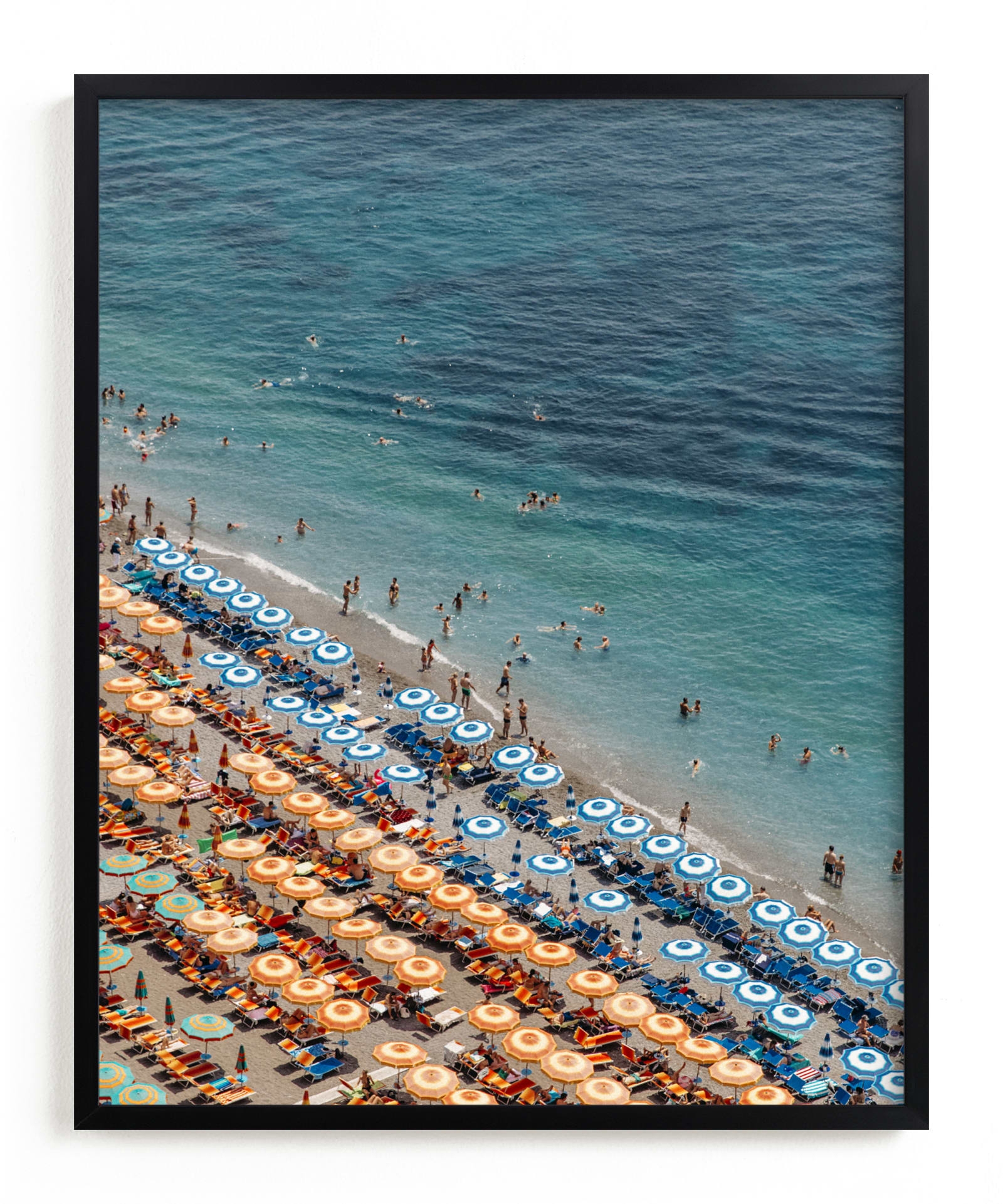 Positano Beach Aerial Open Edition Fine Art Print - Image 0