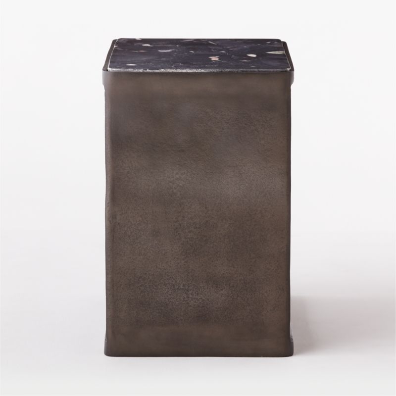 Quarry Black Marble Side Table - Image 3
