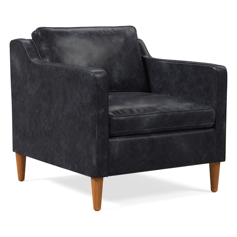 Hamilton Chair, Charme Leather, Licorice, Almond - Image 0