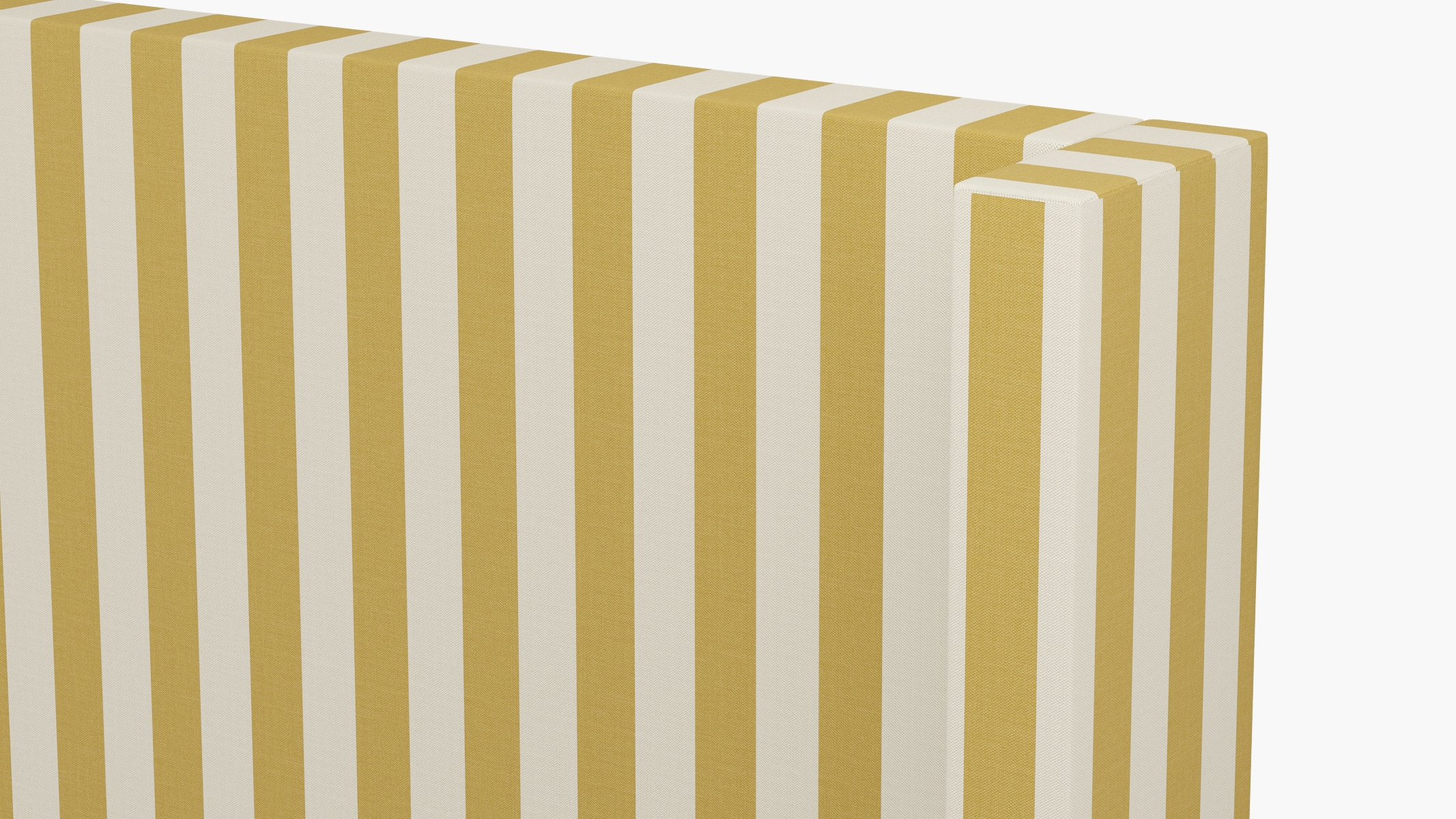 Modern Wingback Headboard, Citrine Cabana Stripe, King - Image 2