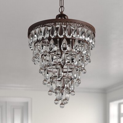Eugenie 4 - Light Unique / Statement Tiered Chandelier with Crystal Accents - Image 0