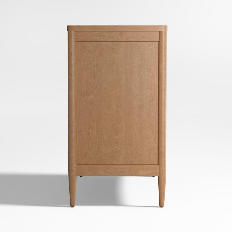 Hampshire Natural Brown Wood 4-Drawer Kids Dresser - Image 3
