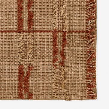 Indoor/Outdoor Serena Fringe Rug, 2.3'x8', Terracotta - Image 2