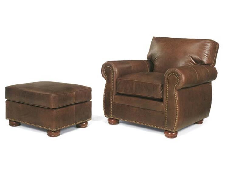 Leathercraft Macon 40"" Wide Full Grain Leather Armchair - Image 0
