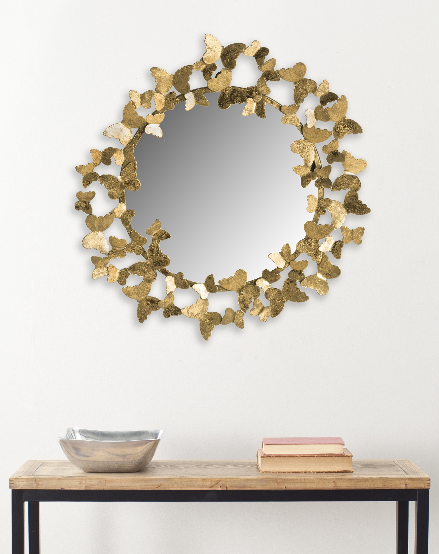 Ruthie Butterfly Mirror - Gold - Safavieh - Image 1