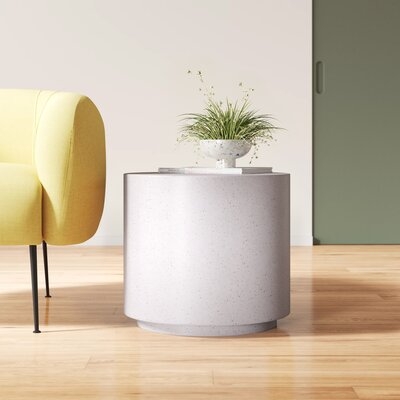 AllModern Sur Concrete Drum End Table