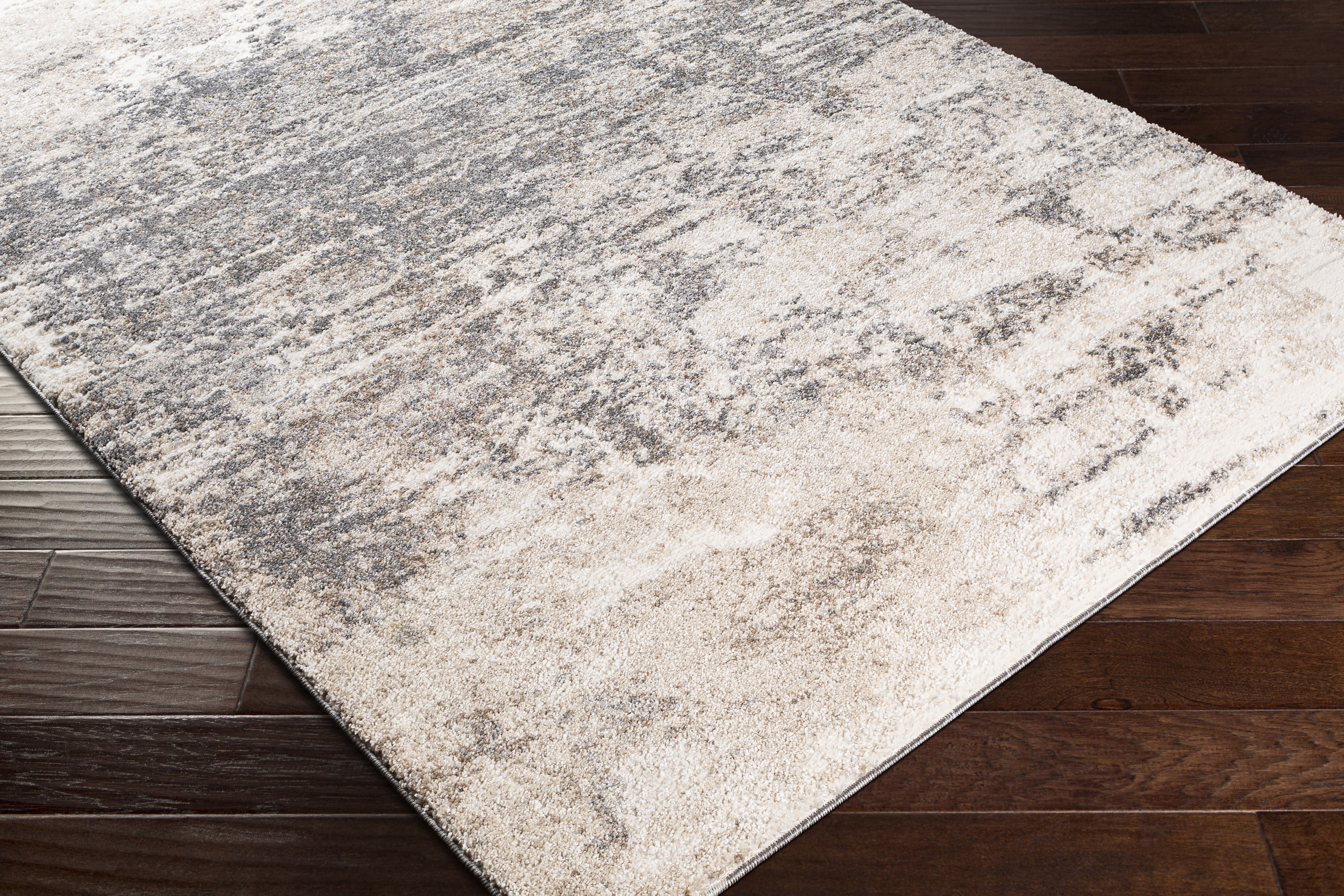 Andorra Beige Indoor 5'3" x 7' Machine Woven Rug - Image 2