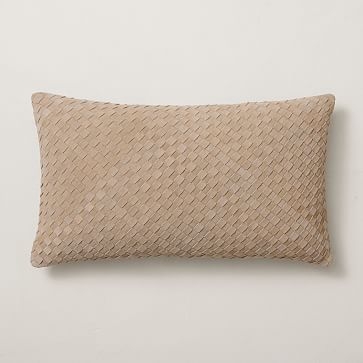Woven Suede Pillow Cover, 12"x21", Cardamom - Image 2