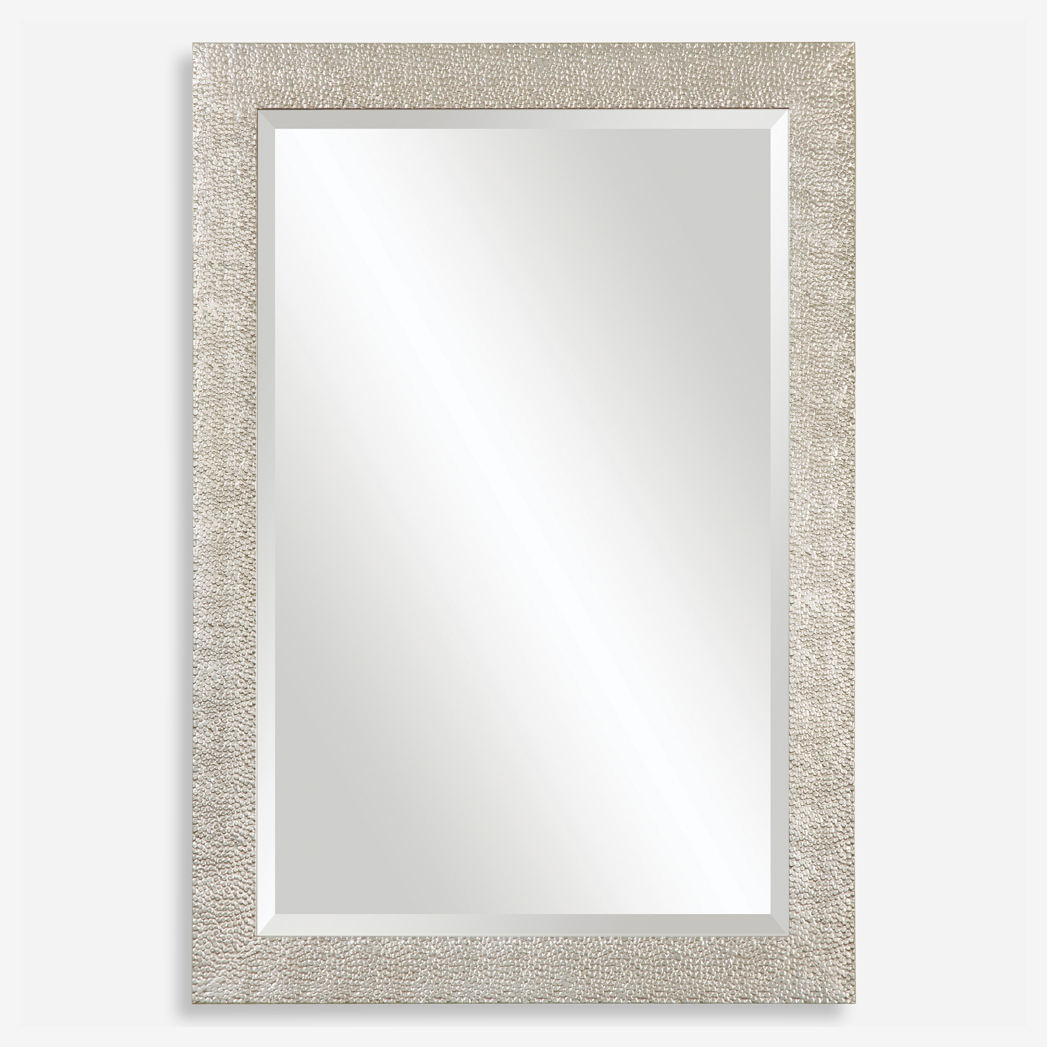 Porcius Antiqued Silver Mirror - Image 0