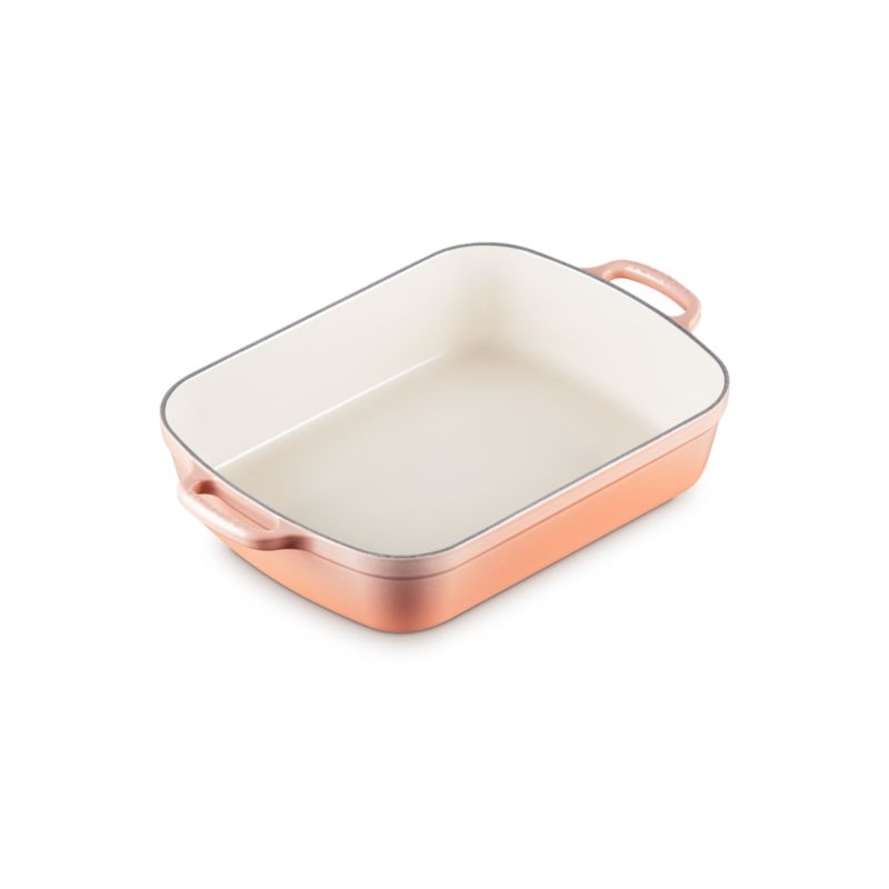 Le Creuset ® Signature 5.25-Qt. Peche Enameled Cast Iron Roaster - Image 3