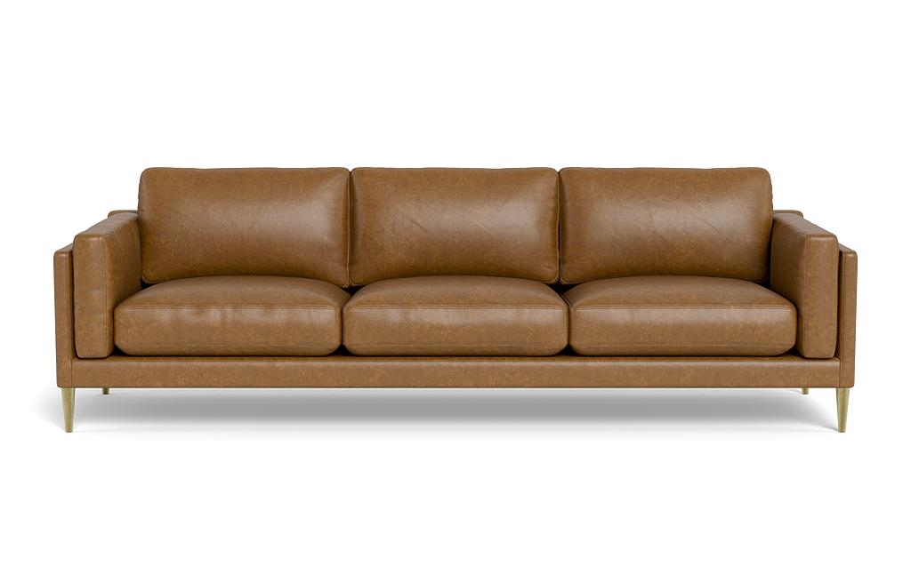 Gaby Leather 3-Seat Sofa - Image 0