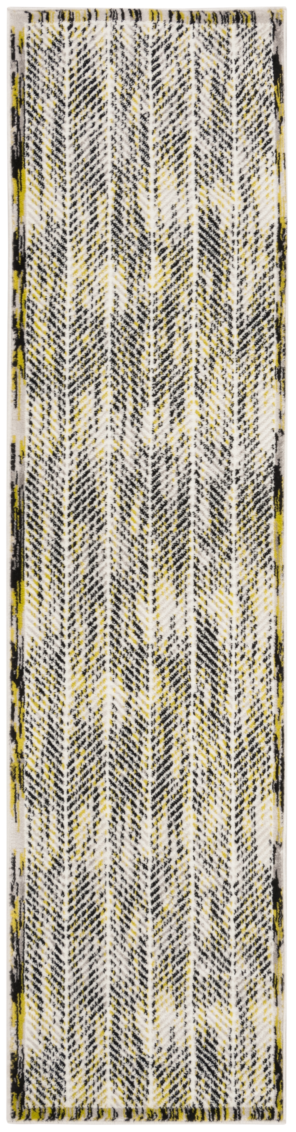 Arlo Home Woven Area Rug, SKY194G, Grey/Green,  2' X 8' - Image 0