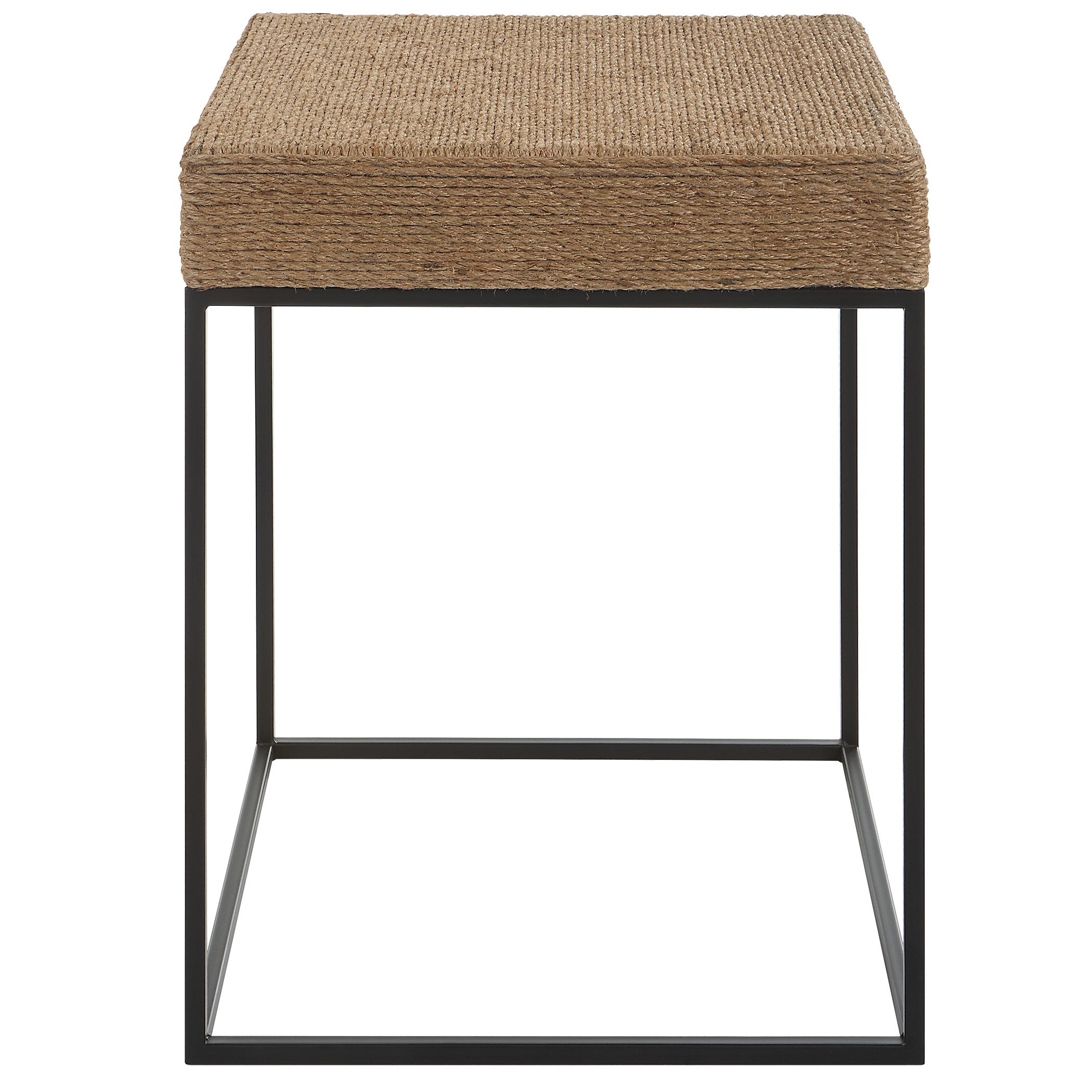 Laramie Rustic Rope Accent Table - Image 3