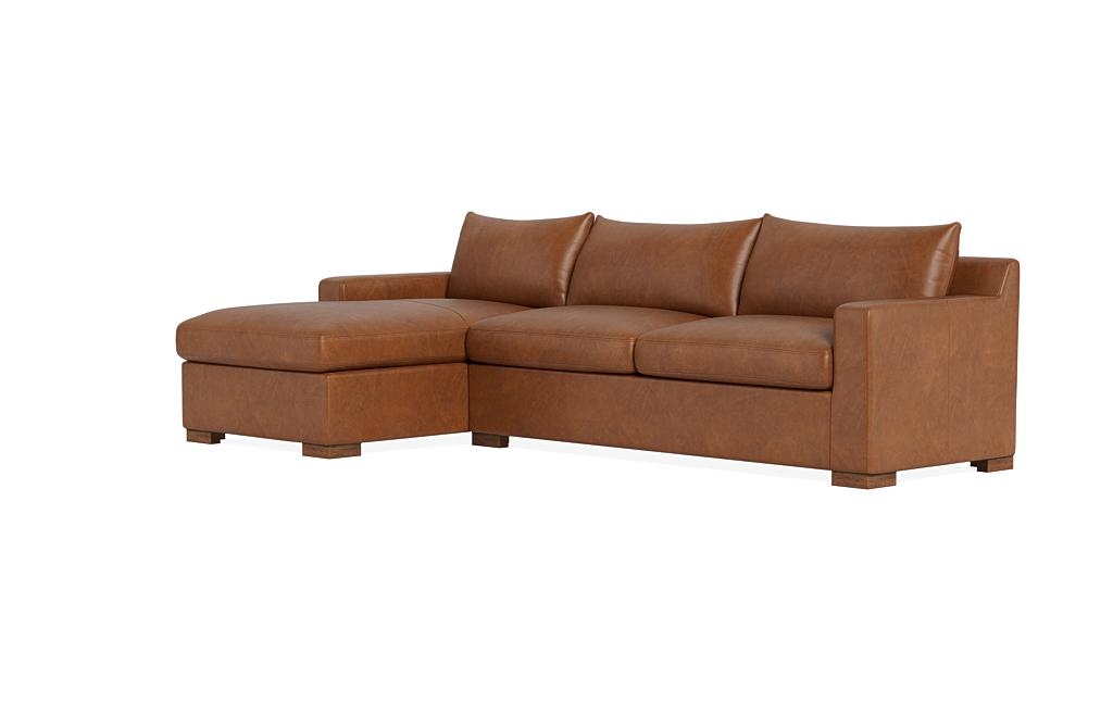 Sloan Leather Sleeper Left Chaise Sectional - Image 2