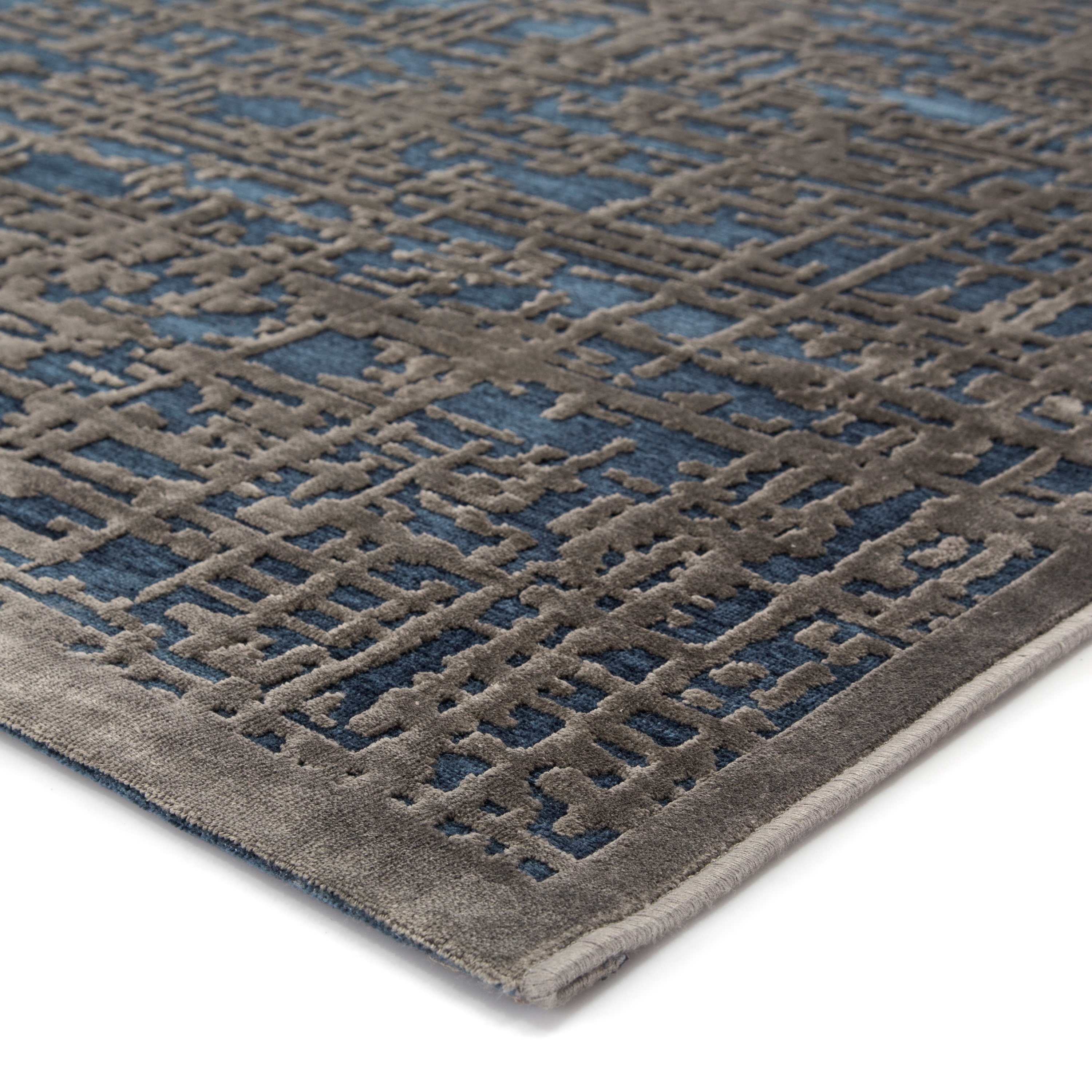 Dreamy Abstract Gray/ Blue Area Rug (9' X 12') - Image 1