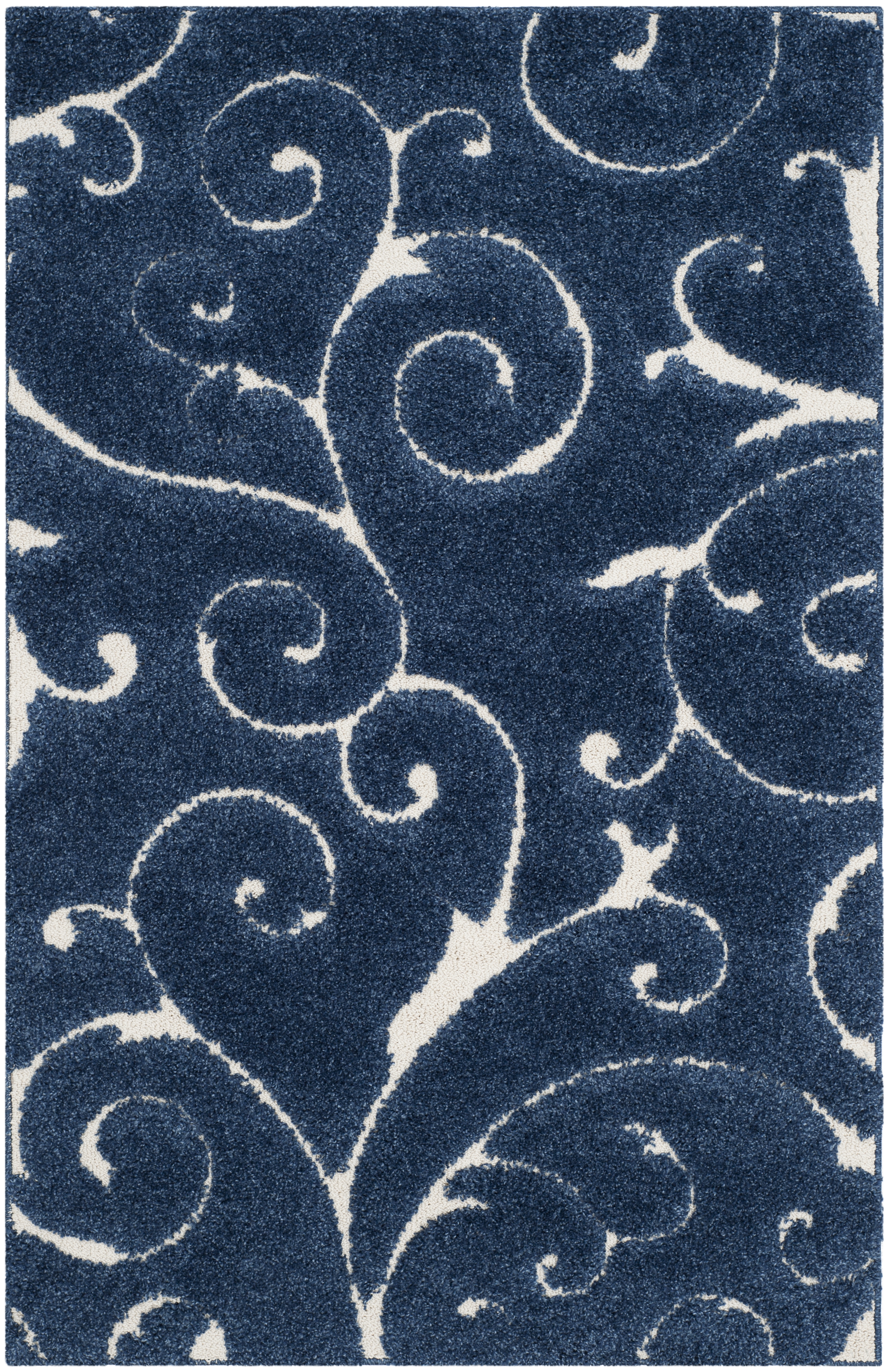 Arlo Home Woven Area Rug, SG455-6511, Dark Blue/Cream,  4' X 6' - Image 0