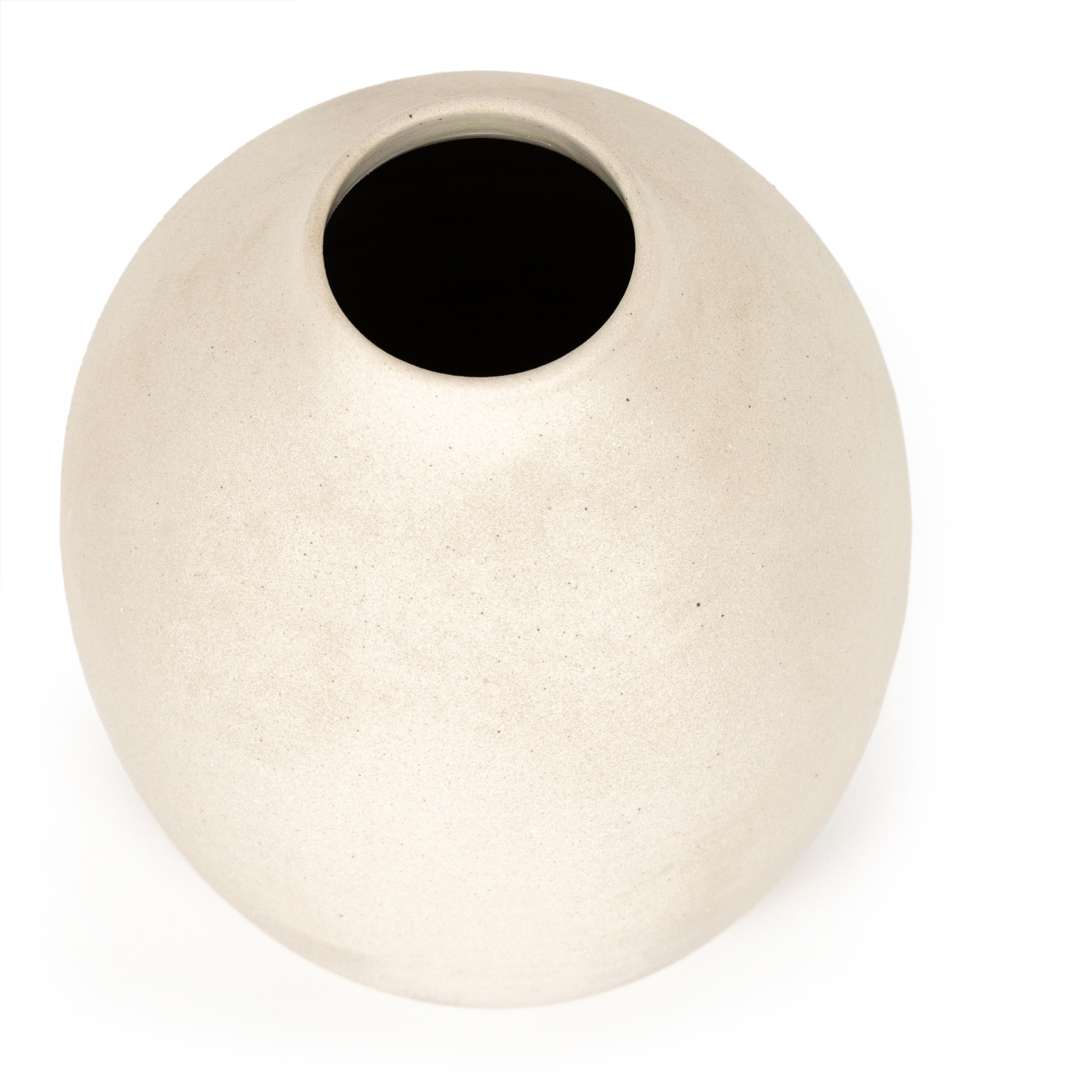 Ilari Vase-Cream Matte Ceramic - Image 5
