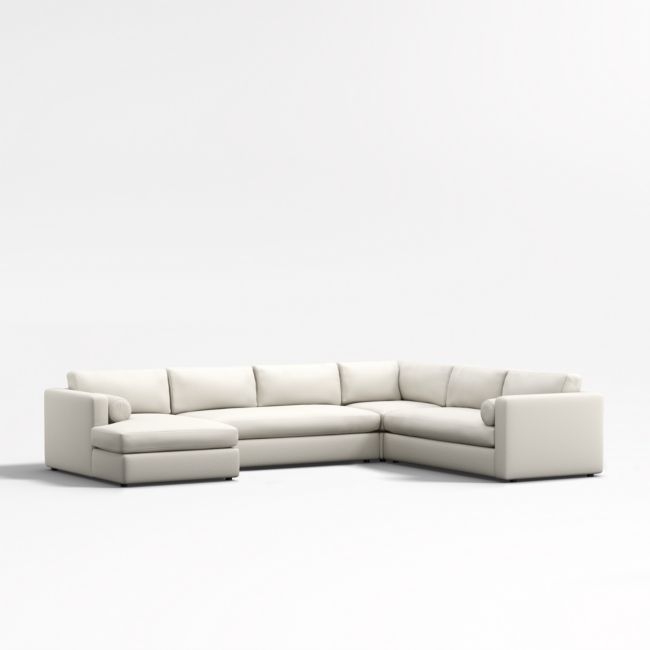 Aris 4-Piece Left-Arm Chaise Sectional Bench Sofa - Image 0