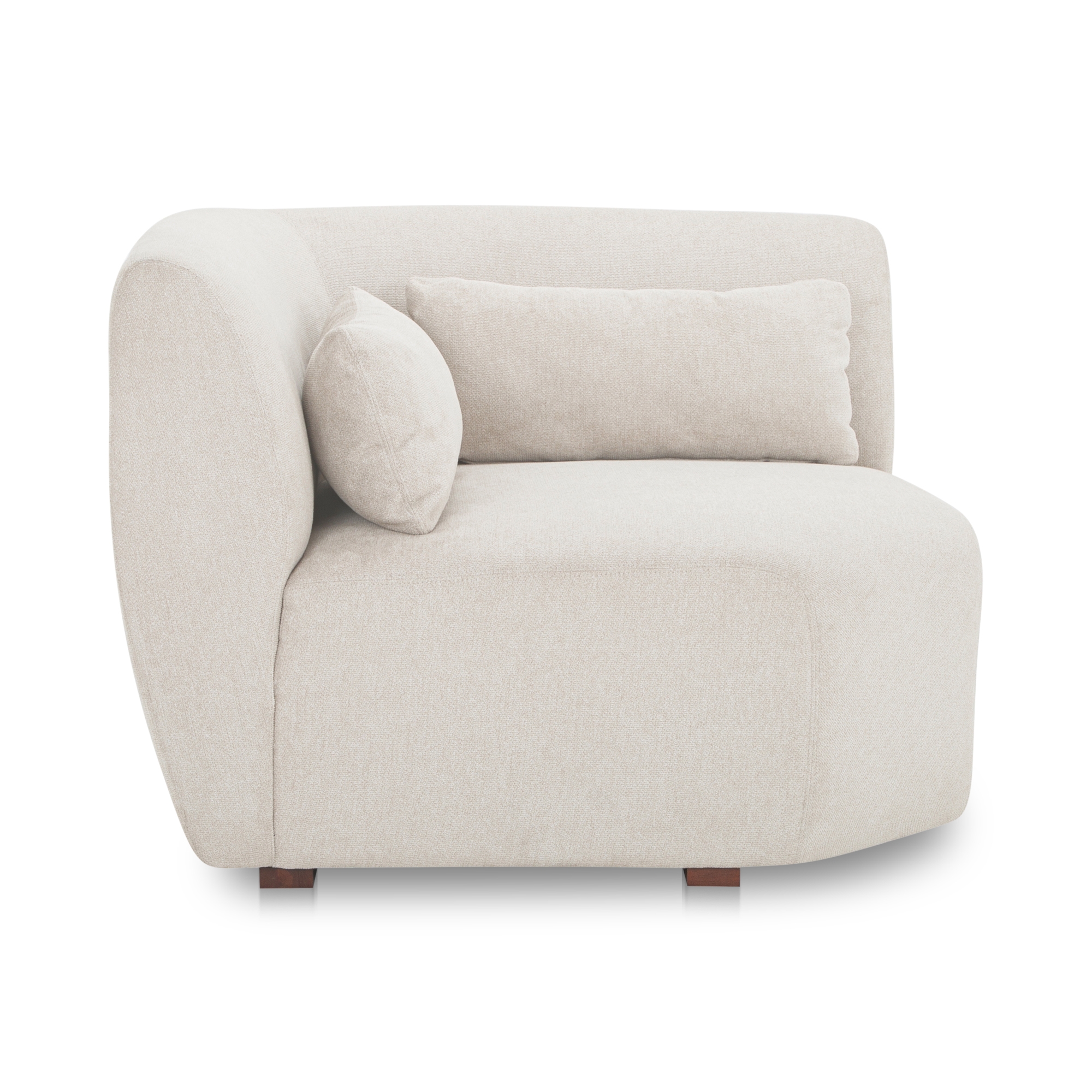 Amelia Corner Chair Warm White - Image 1