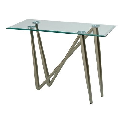 Willetta Tempered Glass Top Sofa Table - Image 0