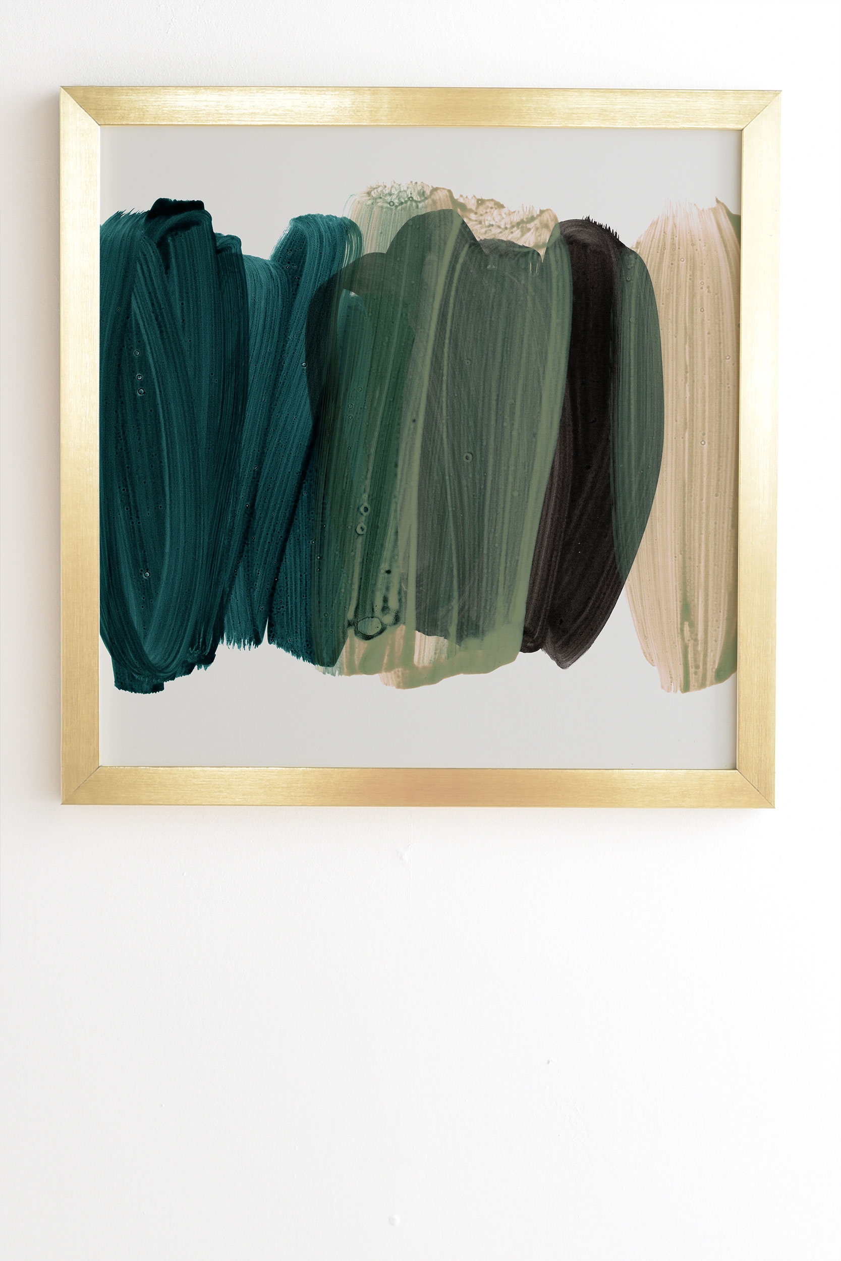 Minimalism 81 by Iris Lehnhardt - Framed Wall Art Basic Gold 19" x 22.4" - Image 1