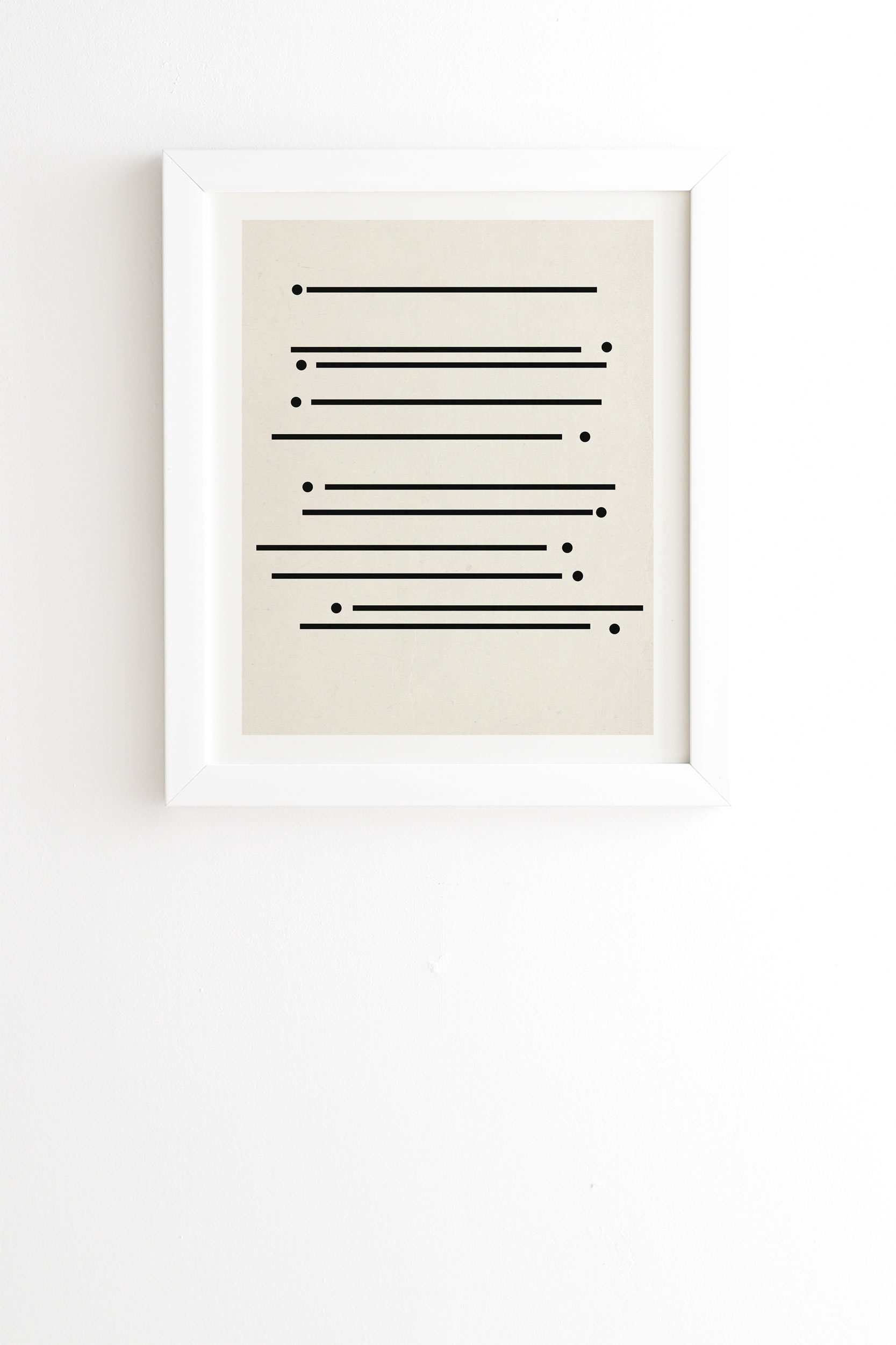 Sticks And Stones by Rose Beck - Framed Wall Art Basic White 30" x 30" - Image 0