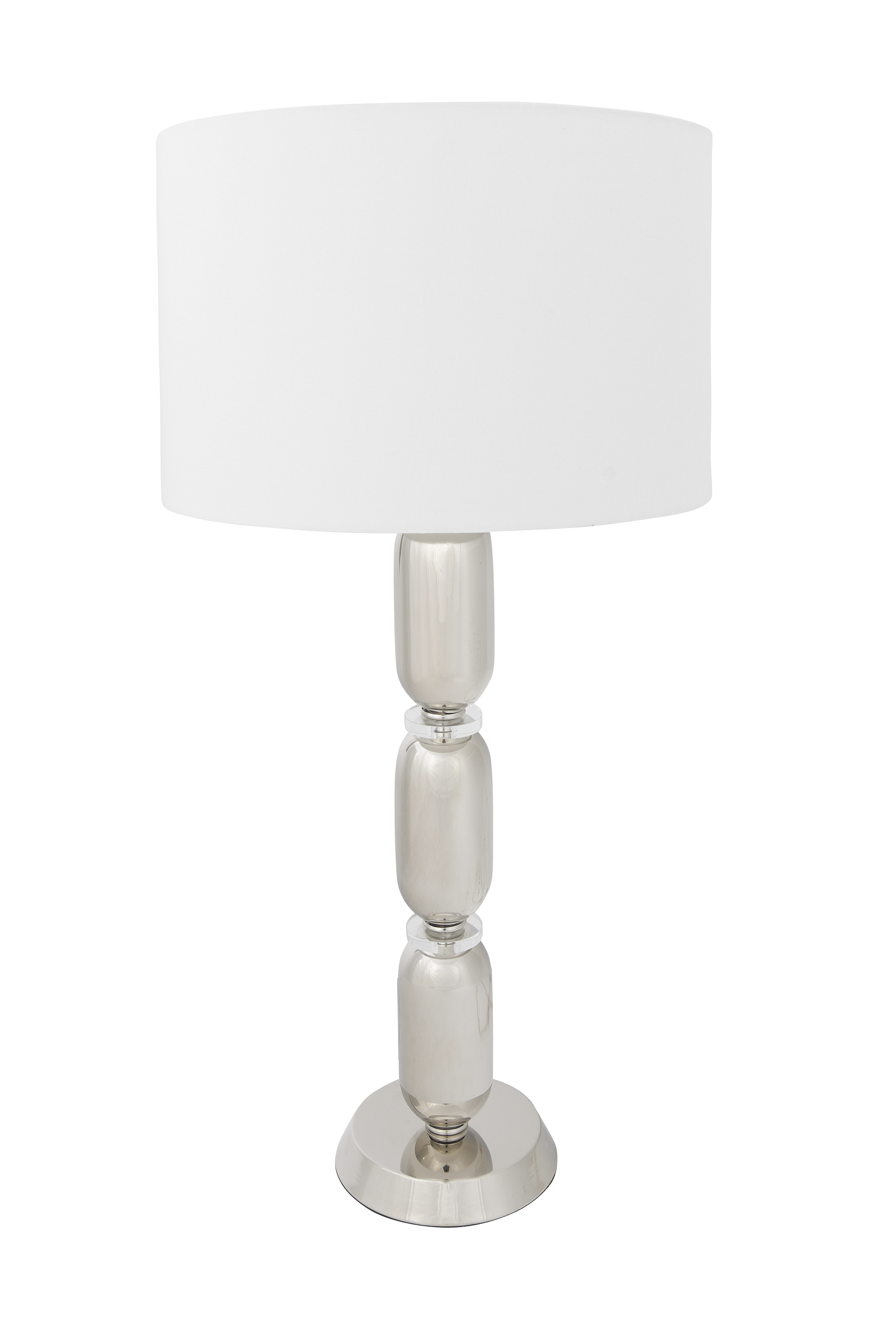 Metal Table Lamp with Glass Middle - Image 0