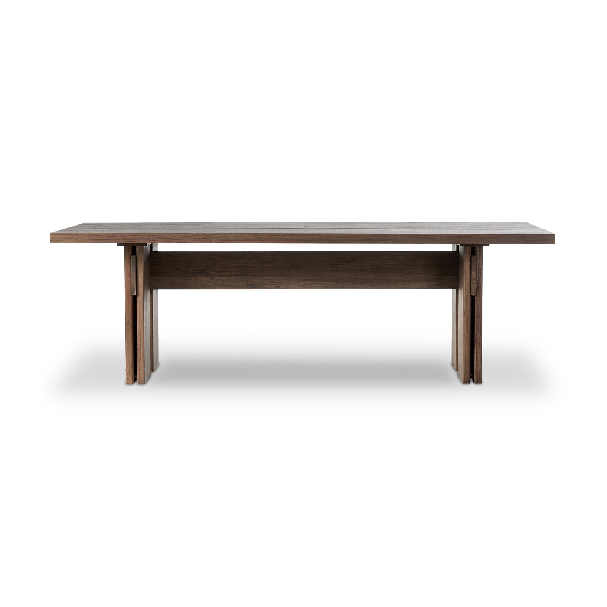 Railay Outdoor Dining Table 96" - Stained Toasted Brown-FSC - Image 0
