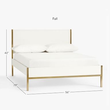 Blaire Classic Platform Bed, Full, Lacquered Simply White - Image 3