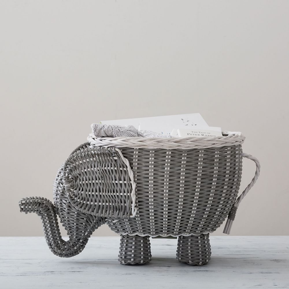 Elephant Shaped Basket, WE Kids - Image 0