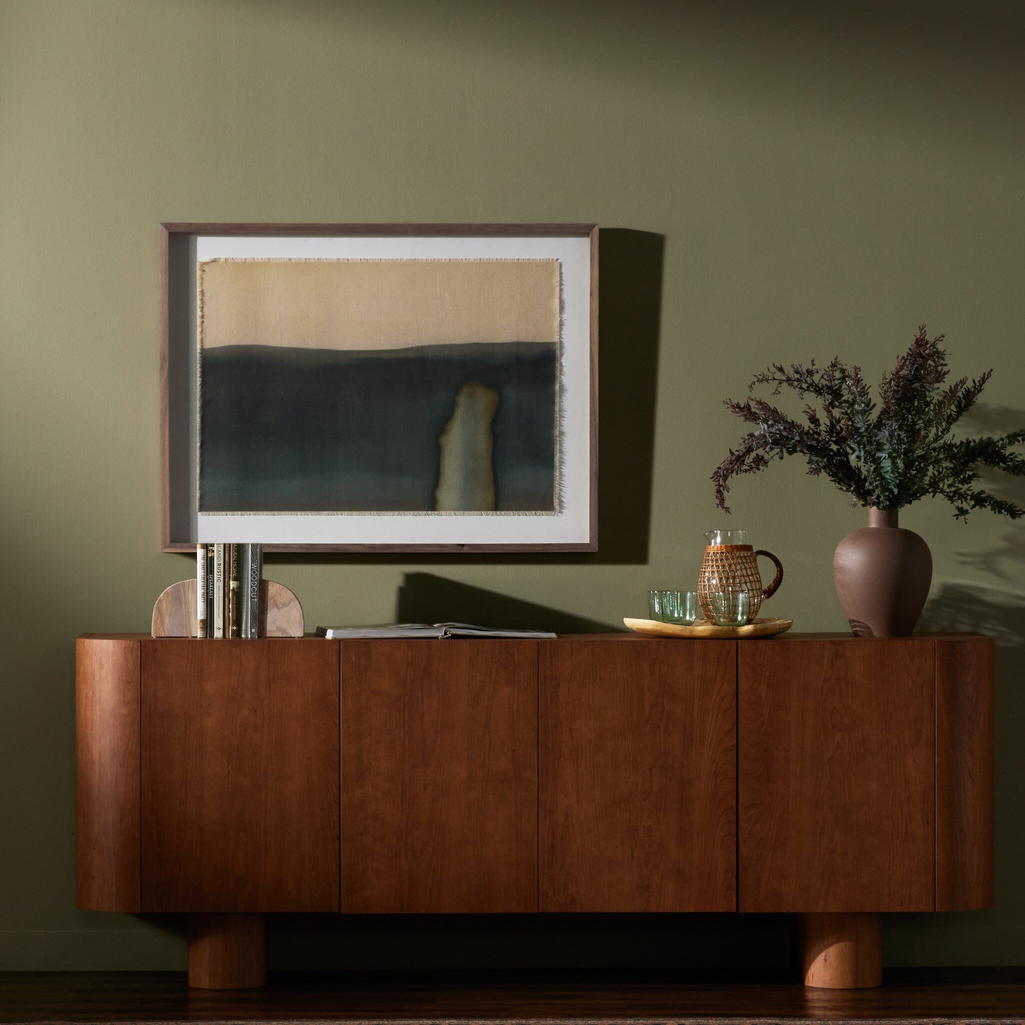 Abstract Ombre 16 by Roseanne Kenny - Rustic 2.5 Walnut - Image 2