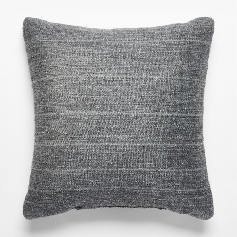 Waverly Dark Grey Outdoor Throw Pillow 23" - Image 2