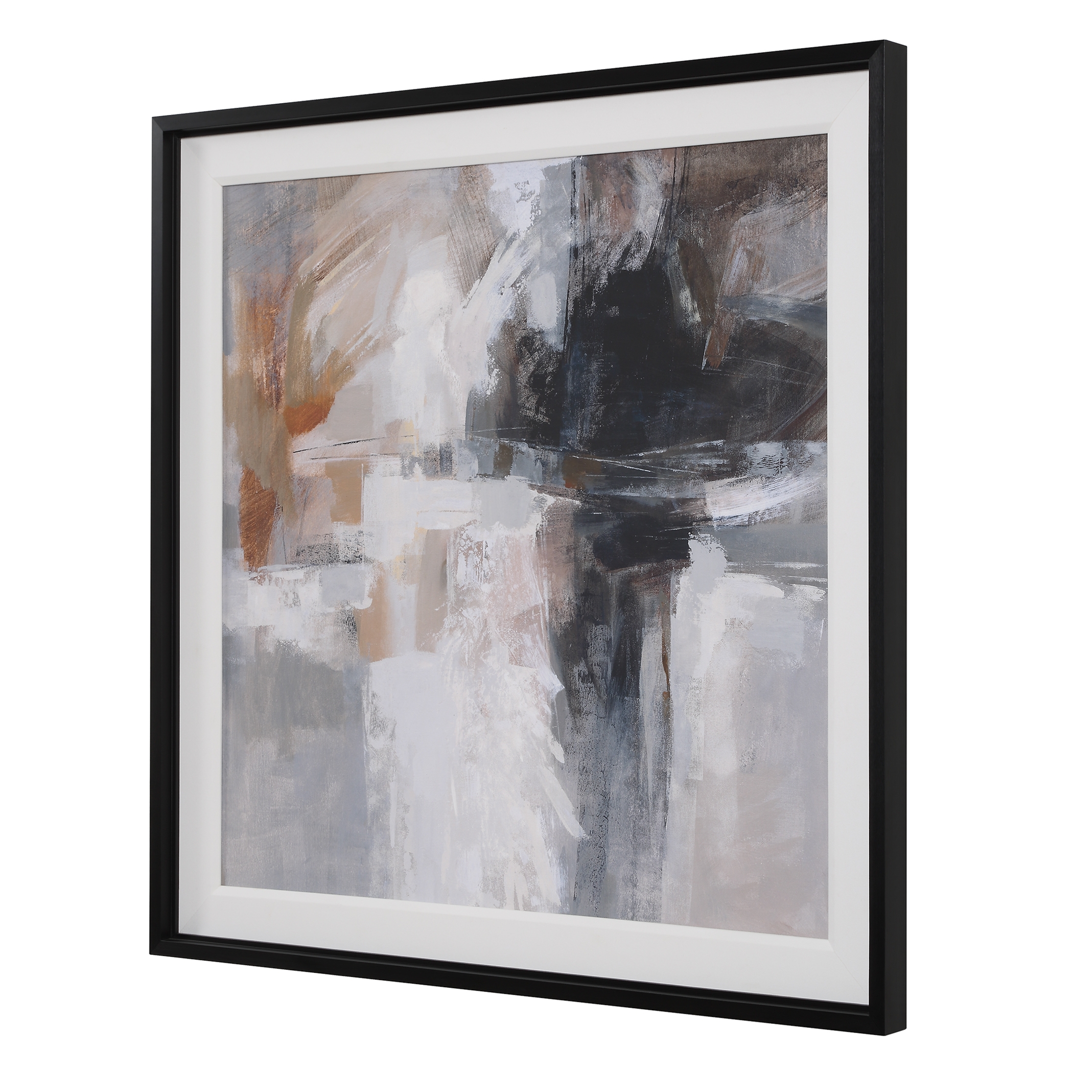 Wings Neutral Abstract Framed Print - Image 3