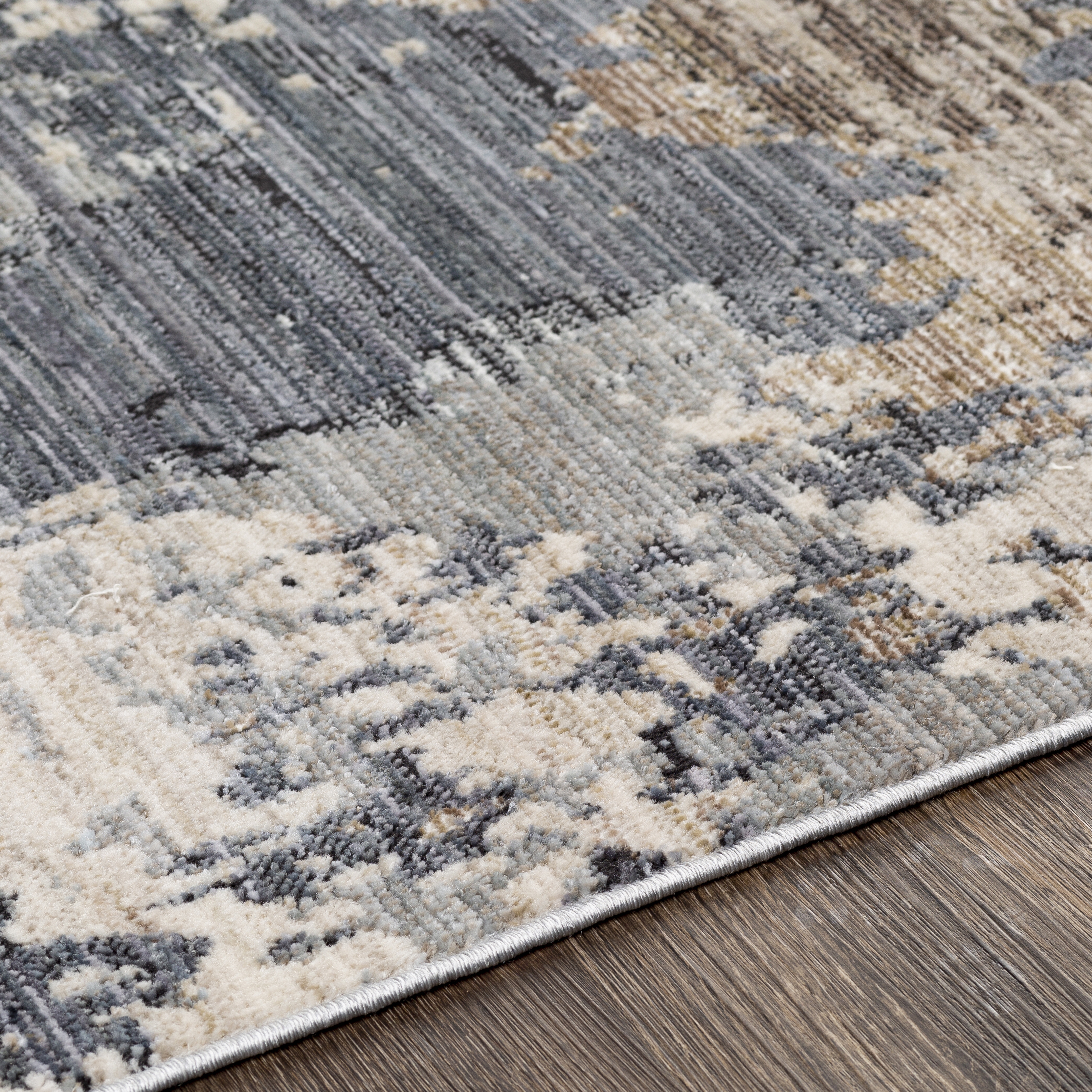 Valour Gray Indoor 2'11" x 4'11" Machine Woven Rug - Image 2