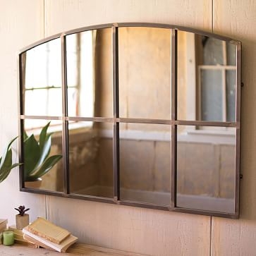Arched Metal Wall Mirror - Image 0