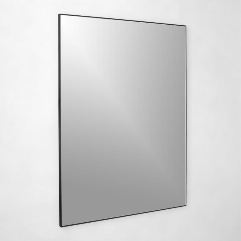 Infinity Rectangular Black Wall Mirror 36"x48" - Image 1