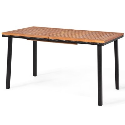 Amondo Acacia Solid Wood 6 - Person Dining Table - Image 1