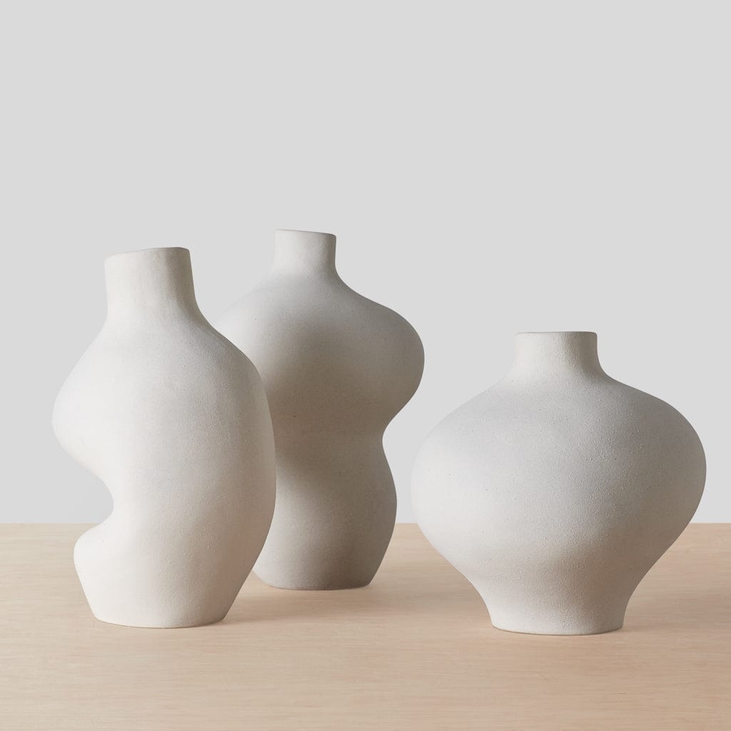 The Citizenry Terranova Vase | Abstract | Ivory - Image 1