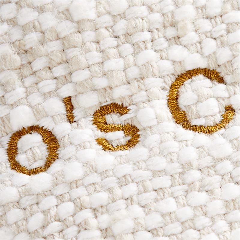 Cove Stone Tan Organic Cotton Striped Shelf Storage Bin - Image 6