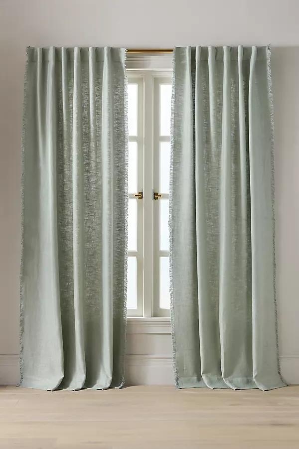 Luxe Linen Blend Woven Curtain - Image 0