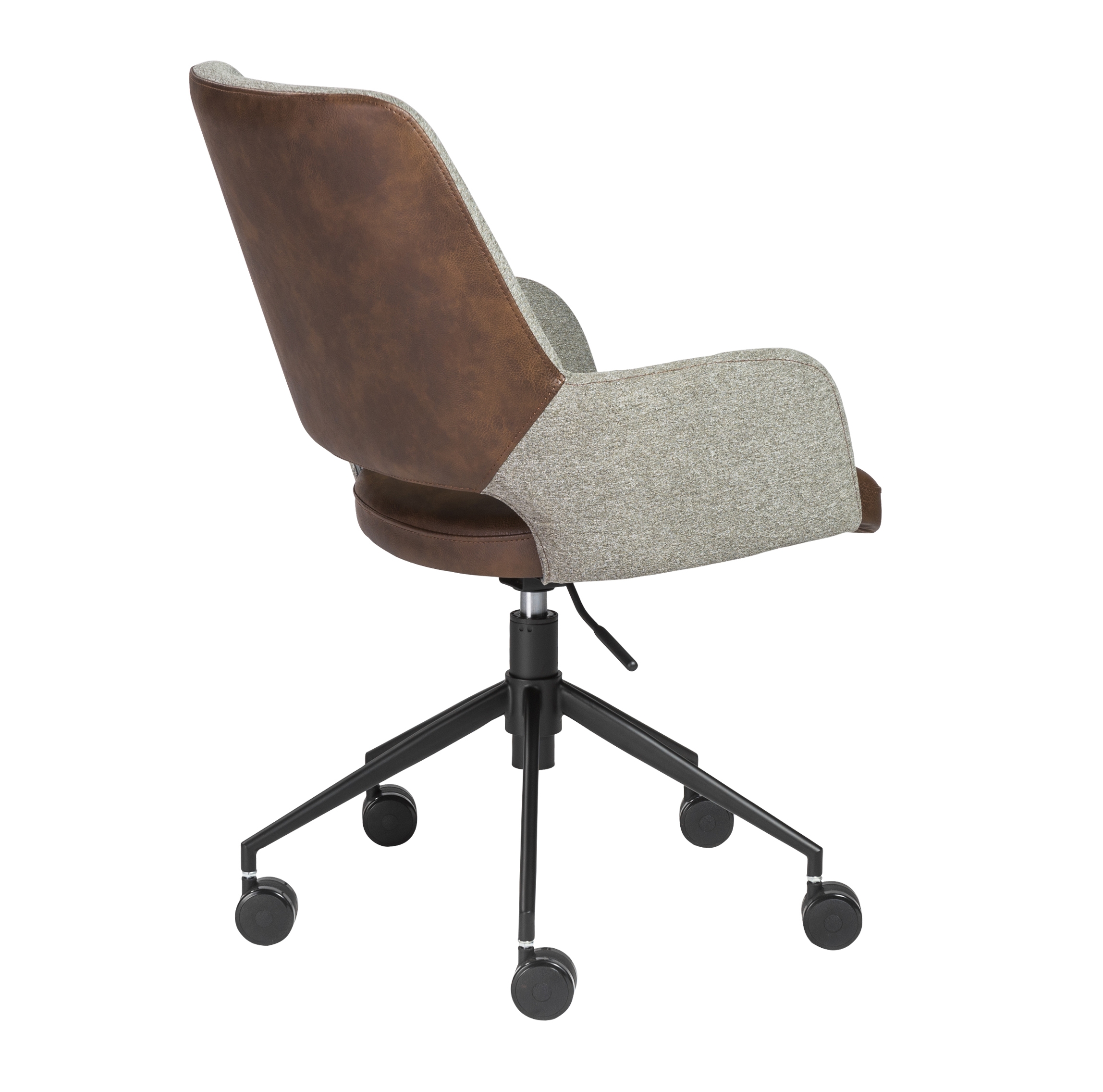 Randy Office Chair, Gray and Brown - Image 3