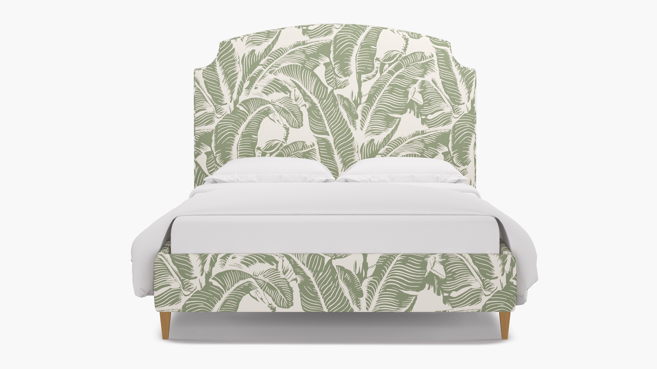 Cove Bed, Sage Martinique® Encore, Natural Square Tapered Leg, King - Image 0