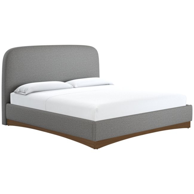 Auburn King Bed Taylor Felt Grey - Image 0
